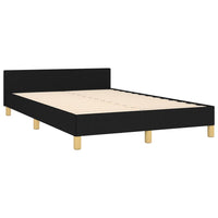 Giroletto senza Materasso-Struttura Letto Nero 120x190 cm in Tessuto 892561