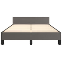 Giroletto senza Materasso Grigio 120x190 cm Similpelle 379545