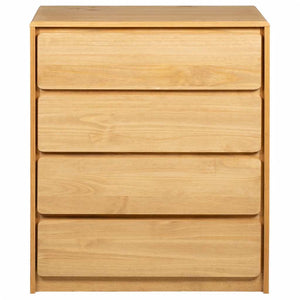 Comodino SAUDA Rovere 76,5x39x91 cm in Legno Massello di Pino 377595