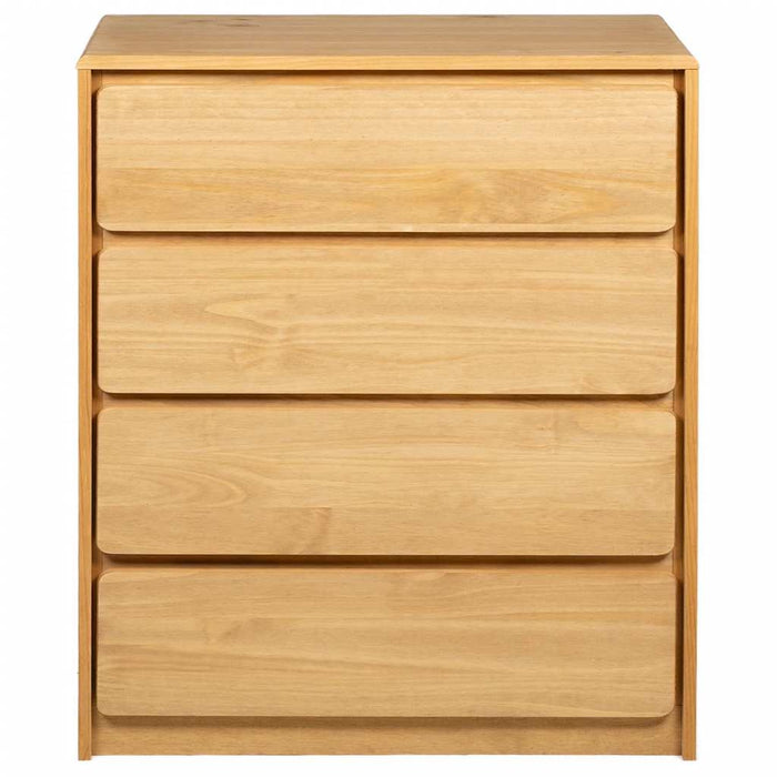 Comodino SAUDA Rovere 76,5x39x91 cm in Legno Massello di Pino 377595