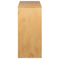 Comodino SAUDA Rovere 76,5x39x91 cm in Legno Massello di Pino 377595