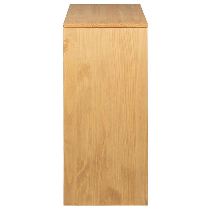 Comodino SAUDA Rovere 76,5x39x91 cm in Legno Massello di Pino 377595