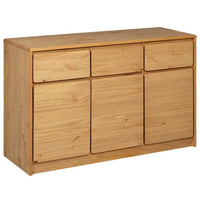 Credenza SAUDA Rovere 114x43x75,5 cm in Legno Massello di Pino 377601