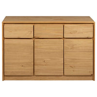 Credenza SAUDA Rovere 114x43x75,5 cm in Legno Massello di Pino 377601