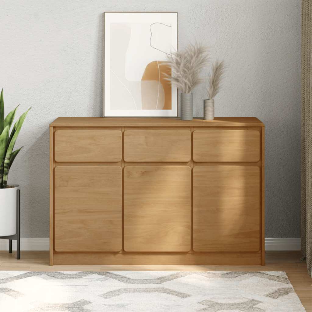 Credenza SAUDA Rovere 114x43x75,5 cm in Legno Massello di Pino 377601