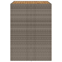 Tavolo Bar da Giardino Piano in Acacia 105x80x110 cm Polyrattan 368697