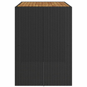 Tavolo Bar da Giardino Piano in Acacia 145x80x110 cm Polyrattan 368698