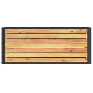 Carrello da Bar 3 Livelli Nero in Polyrattan e Legno Acacia 368723