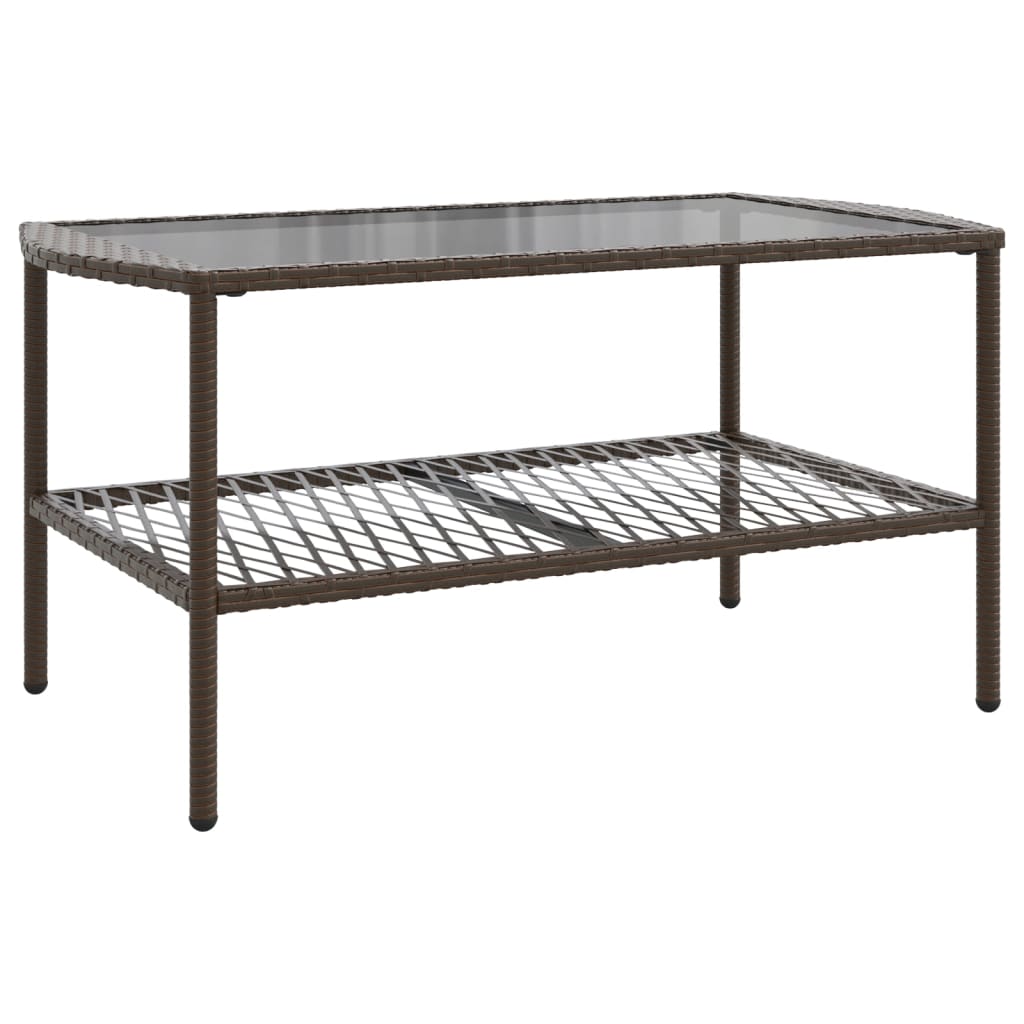 Set Divano da Giardino 4 pz con Cuscini-Sofa da Giardino-Divanetto da esterno Marrone in Polyrattan 190740