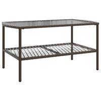 Set Divano da Giardino 4 pz con Cuscini-Sofa da Giardino-Divanetto da esterno Marrone in Polyrattan 190740