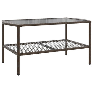 Set Divano da Giardino 4 pz con Cuscini-Sofa da Giardino-Divanetto da esterno Marrone in Polyrattan 190740