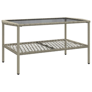 Set Divano da Giardino 4 pz con Cuscini-Sofa da Giardino-Divanetto da esterno Grigio Chiaro Polyrattan 613413