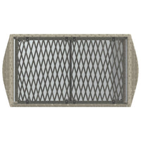 Set Divano da Giardino 4 pz con Cuscini-Sofa da Giardino-Divanetto da esterno Grigio Chiaro Polyrattan 613413