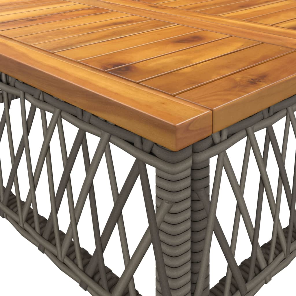 Set Divano da Giardino 2 pz con Cuscini-Sofa da Giardino-Divanetto da esterno Grigio in Polyrattan