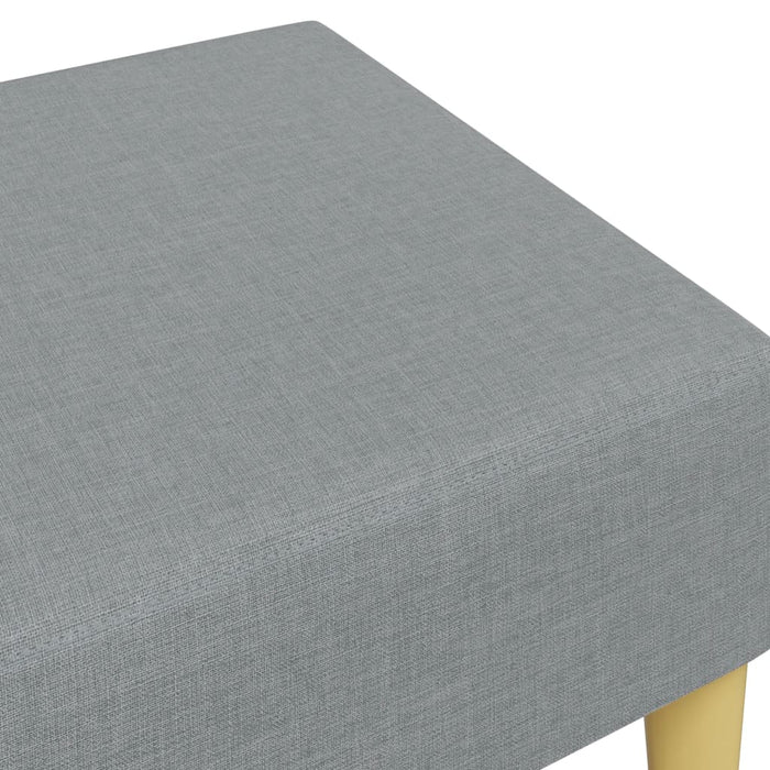 Poggiapiedi Grigio Chiaro 77x55x31 cm in Tessuto 379553