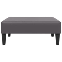 Poggiapiedi Grigio 77x55x31 cm in Similpelle
