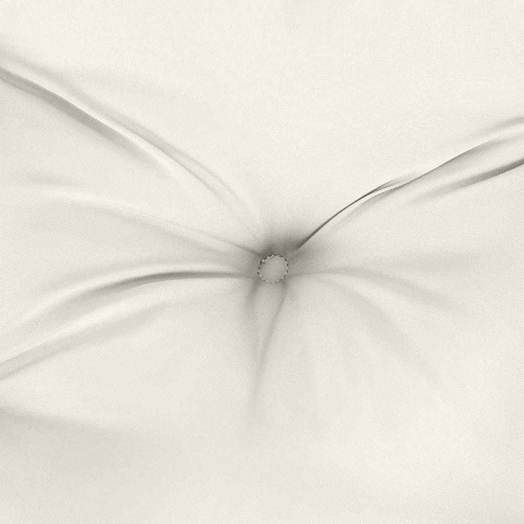 Cuscini Sedia Schiena Alta 4 Crema Mélange 120x50x7 Tessuto 4002353