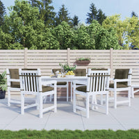 Cuscini Sedia Schiena Bassa 6 pz Tortora Mélange Tessuto 4002405