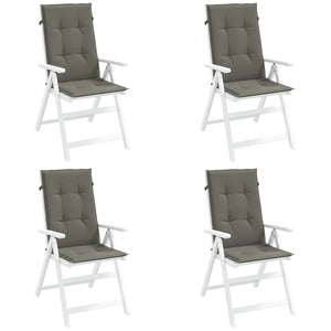 Cuscini Sedia Schiena Alta 4 Grigio Mélange 120x50x4 Tessuto 4002416