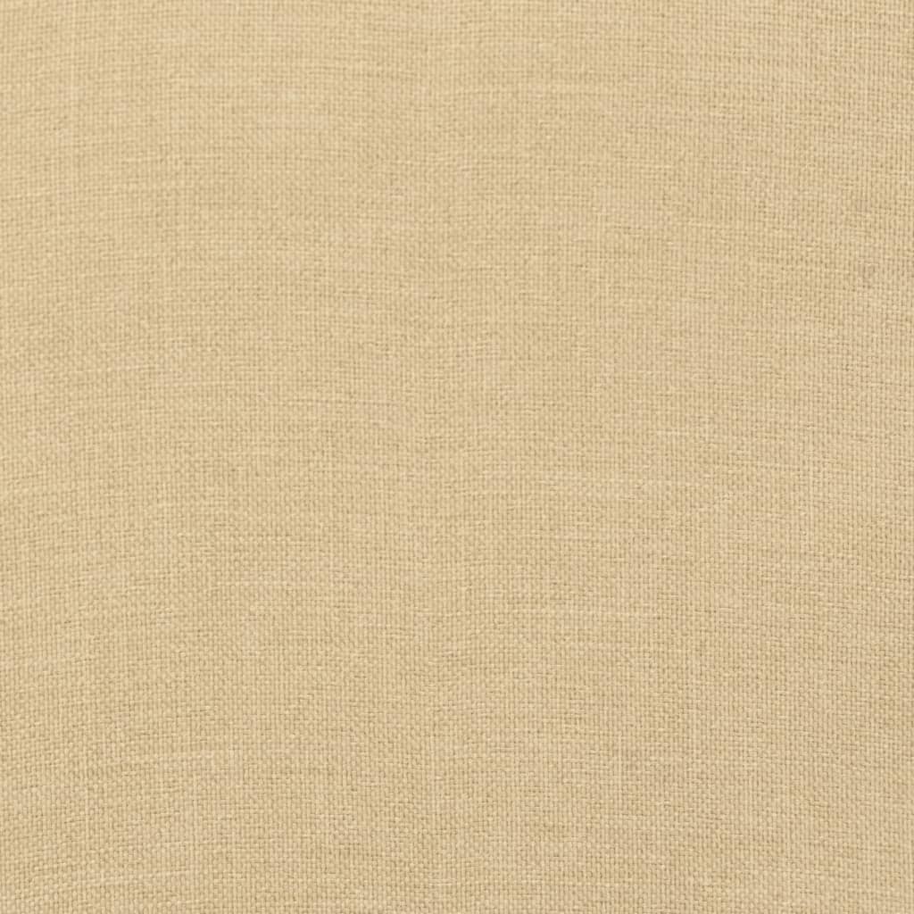 Cuscini Sedia Schiena Alta 2 Beige Mélange 120x50x4 Tessuto