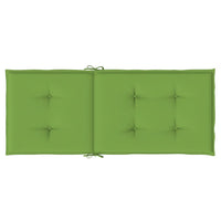 Cuscini Sedia Schiena Alta 4 VerdeMélange 120x50x4 Tessuto 4002428