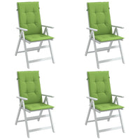 Cuscini Sedia Schiena Alta 4 VerdeMélange 120x50x4 Tessuto 4002428