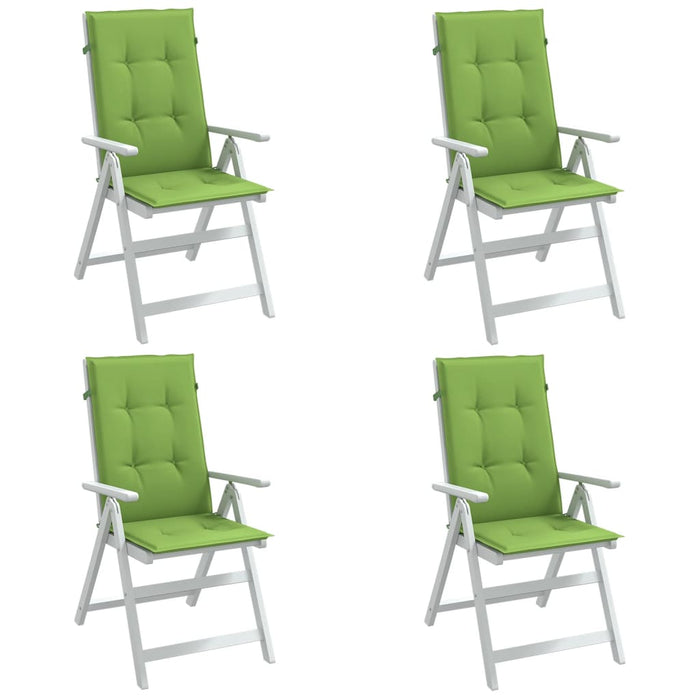 Cuscini Sedia Schiena Alta 4 VerdeMélange 120x50x4 Tessuto 4002428