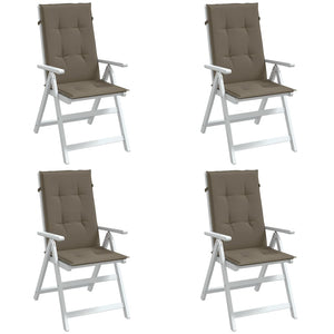 Cuscini Sedia Schiena Alta 4 Tortora Mélange 120x50x4 Tessuto 4002437