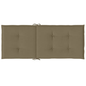 Cuscini Sedia Schiena Alta 6 Tortora Mélange 120x50x4 Tessuto