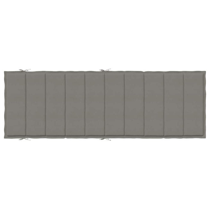 Cuscino per Lettino Prendisole Grigio Scuro Mélange 186x58x4cm 4002477