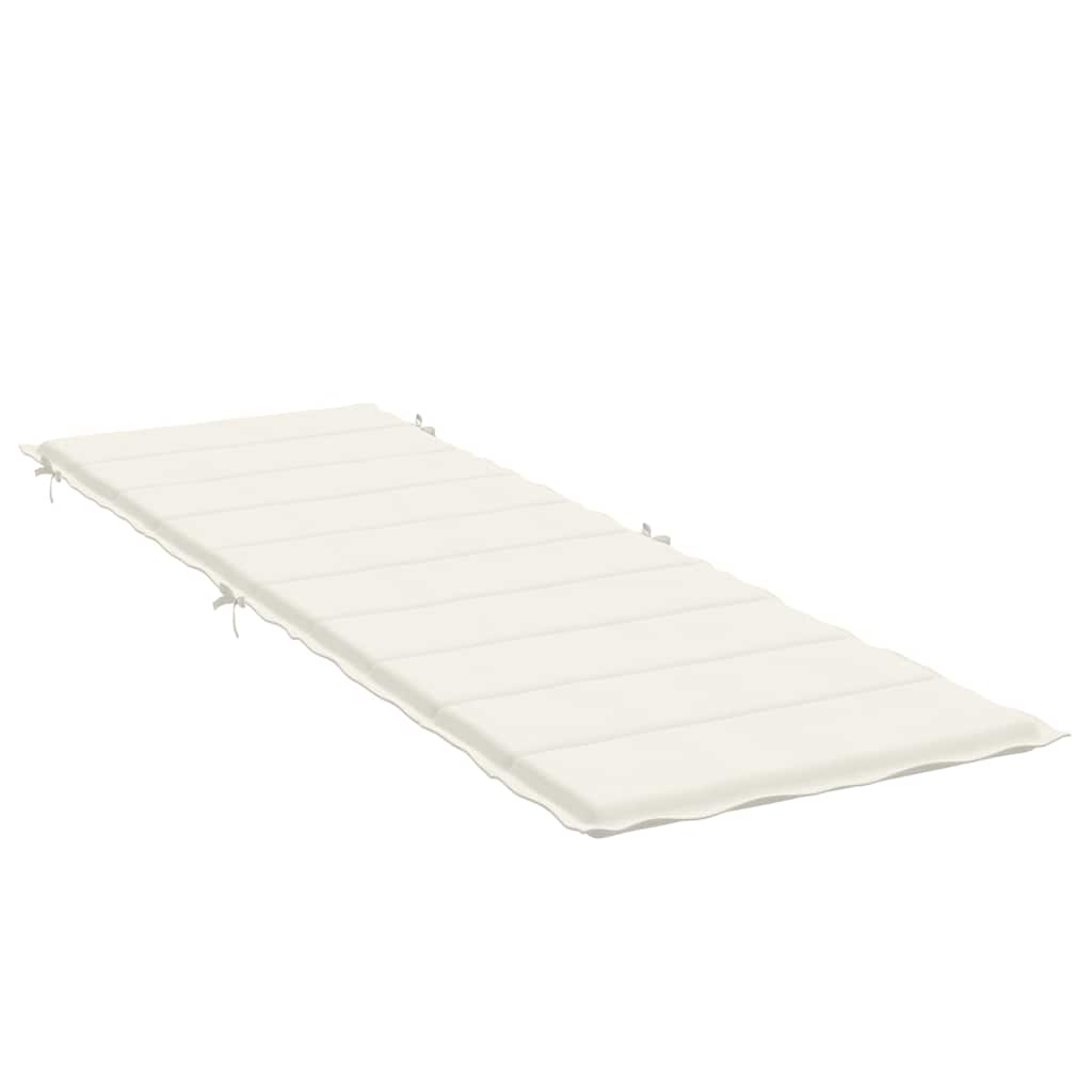 Cuscino per Lettino Prendisole Crema Mélange 186x58x3cm Tessuto 4002478