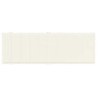 Cuscino per Lettino Prendisole Crema Mélange 186x58x3cm Tessuto 4002478