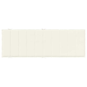 Cuscino per Lettino Prendisole Crema Mélange 186x58x3cm Tessuto 4002478