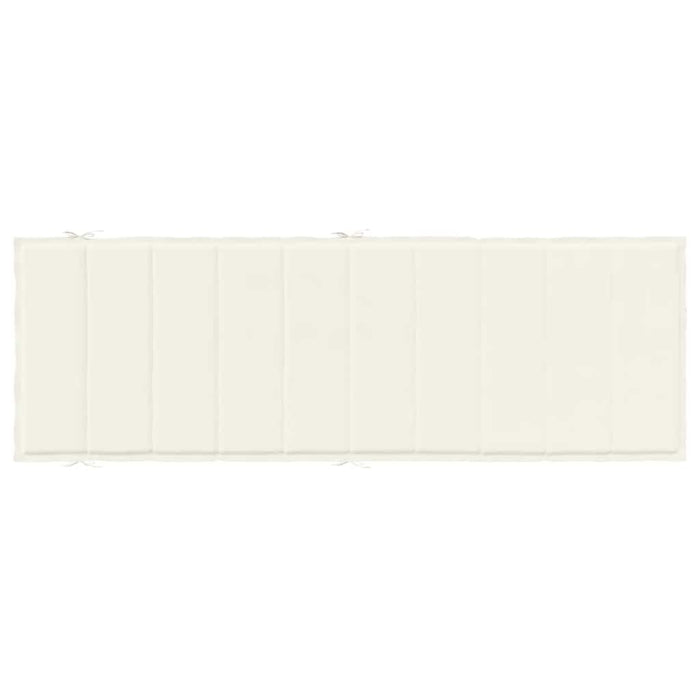 Cuscino per Lettino Prendisole Crema Mélange 186x58x3cm Tessuto 4002478