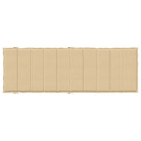 Cuscino per Lettino Prendisole Beige Mélange 186x58x3cm Tessuto 4002479