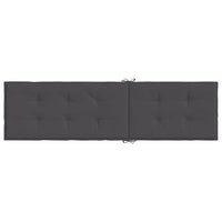 Cuscino per Sdraio Antracite Mélange (75+105)x50x3cm in Tessuto 4002486