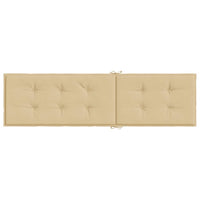 Cuscino per Sdraio Beige Mélange (75+105) x 50 x 4 cm in Tessuto