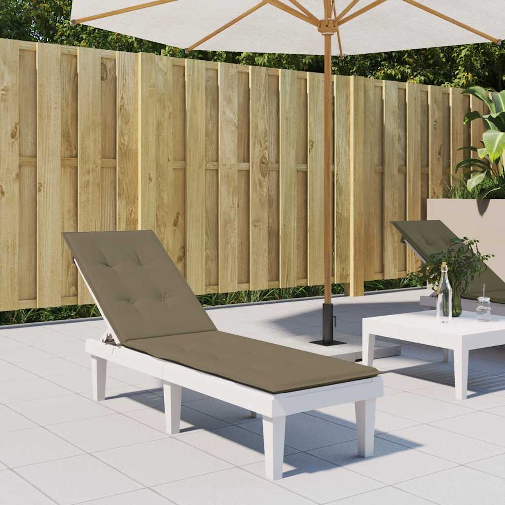 Cuscino per Sdraio Tortora Mélange (75+105)x50x3 cm in Tessuto