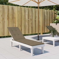 Cuscino per Sdraio Tortora Mélange (75+105)x50x3 cm in Tessuto