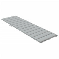 Cuscino per Lettino Prendisole Grigio Chiaro Mélange 200x50x4cm 4002498