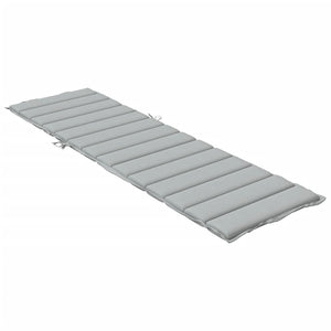 Cuscino per Lettino Prendisole Grigio Chiaro Mélange 200x50x4cm 4002498