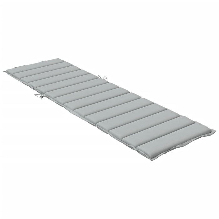 Cuscino per Lettino Prendisole Grigio Chiaro Mélange 200x50x4cm 4002498