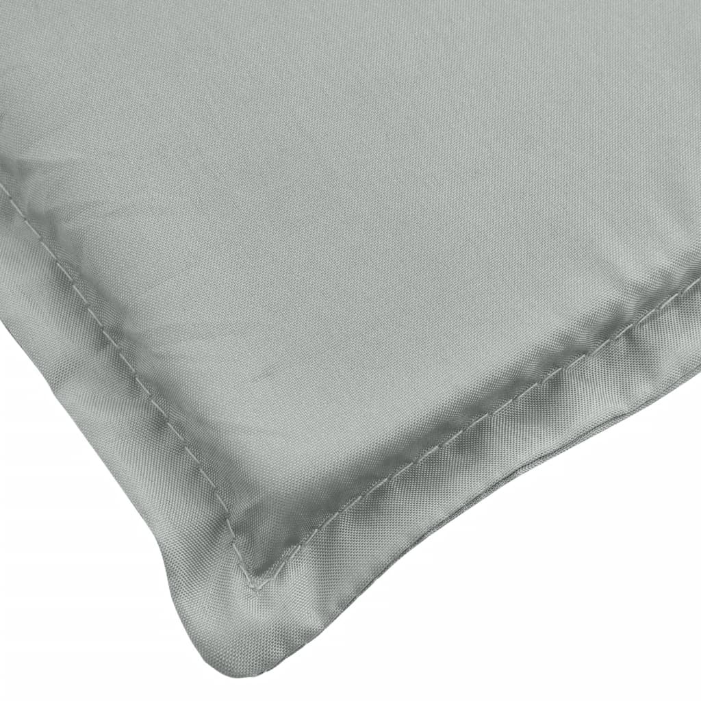 Cuscino per Lettino Prendisole Grigio Chiaro Mélange 200x50x4cm 4002498