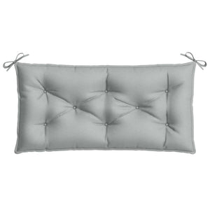 Cuscino Panca Giardino Grigio Chiaro Mélange 100x50x7cm Tessuto
