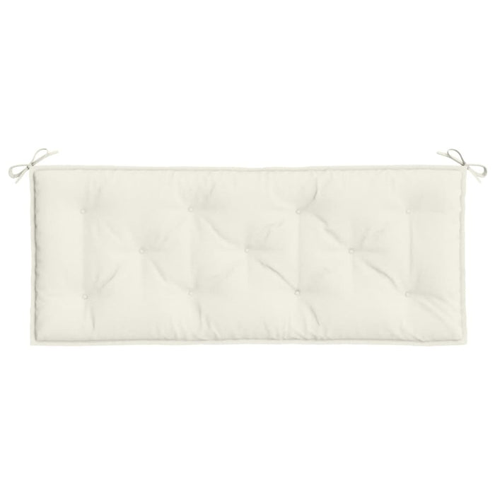 Cuscino per Panca da Giardino Crema Mélange 120x50x7cm Tessuto