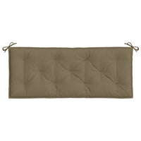 Cuscino per Panca da Giardino Tortora Mélange 120x50x7cm