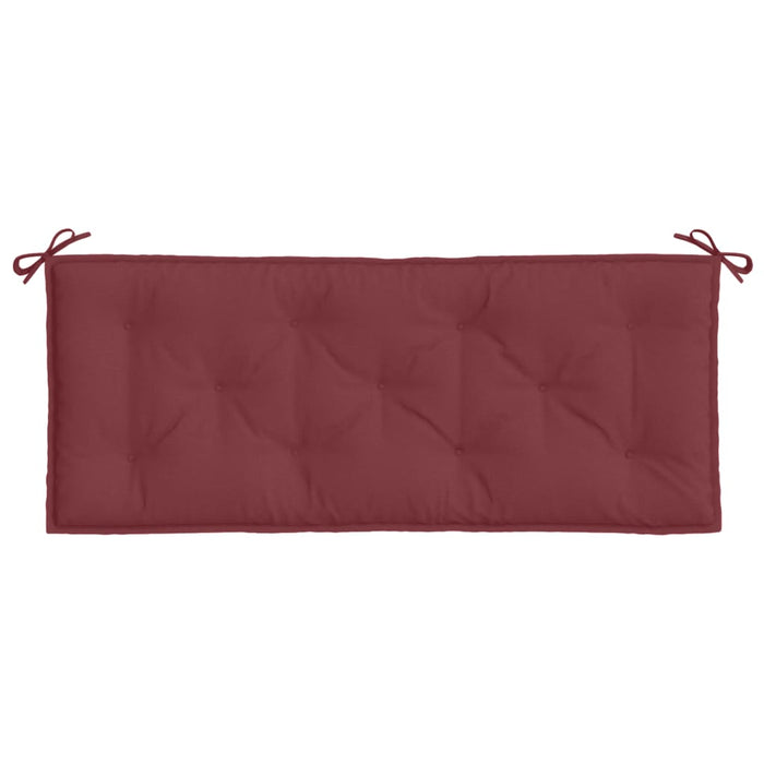 Cuscino Panca Giardino Rosso Vino Mélange 120x50x7cm Tessuto