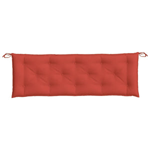 Cuscino Panca da Giardino Rosso Mélange 150x50x7 cm in Tessuto 4002559