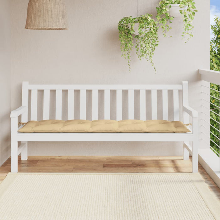 Cuscino Panca da Giardino Beige Mélange 180x50x7 cm in Tessuto 4002567