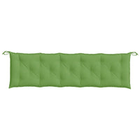Cuscino Panca da Giardino Verde Mélange 180x50x7 cm in Tessuto